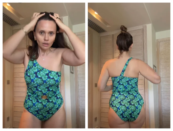 Cristina Șișcanu, apariție sexy în costum de baie / FOTO: Colaj captură video