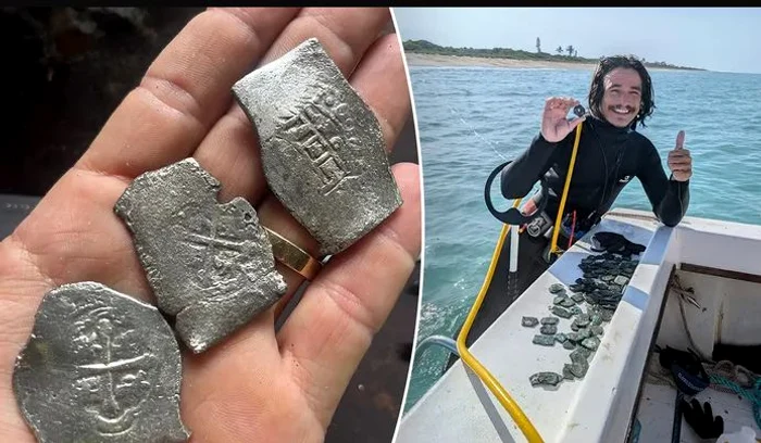 Monedele descoperite în epava din 1715, în largul Floridei. FOTO: 1715 Fleet – Queens Jewels LLC