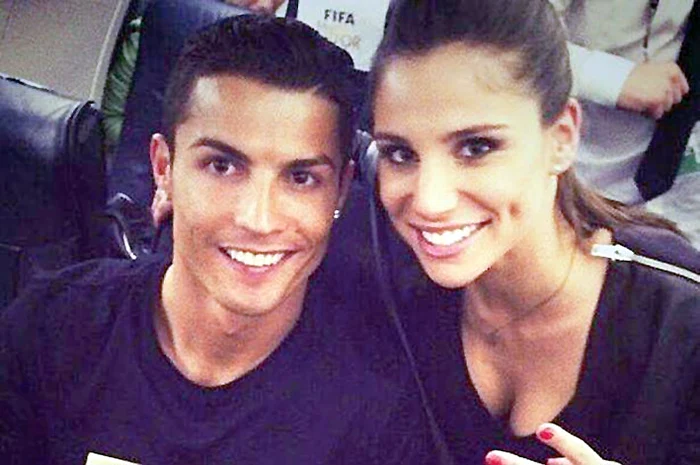 Cristiano şi Lucia după decernarea &quot;Balonului de Aur&quot;