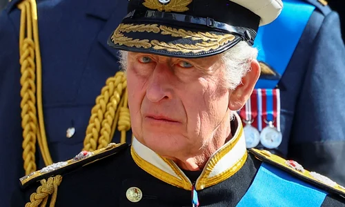 Regele Charles cu ochii in lacrimi la funeraliile reginei Elisabeta  Foto Gettyimages jpg