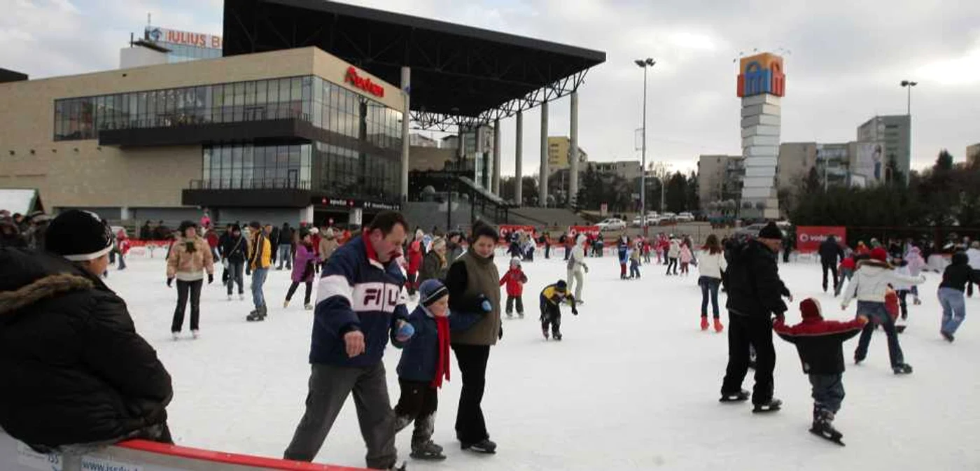 Unul dintre cele mai populate patinoare este cel din Gheorgheni