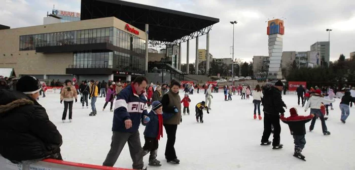 Unul dintre cele mai populate patinoare este cel din Gheorgheni