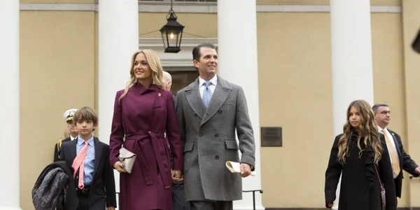 Donald Trump Jr si sotia sa Vanessa la investirea tatalui sau ca presedinte al SUA FOTO EPA