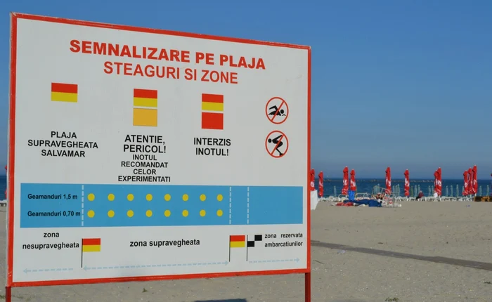 Atenţie la semnalizarea de pe plajă! FOTO Adevărul Constanţa