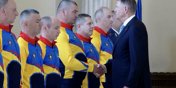 Klaus Iohannis si delegatia Invictus Romania FOTO Captura