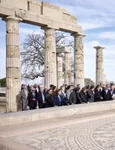 Vechiul palat al regelui macedonean Filip al II-lea, restaurat și redeschis pentru vizitatori (foto: Twitter / Prime Minister GR)