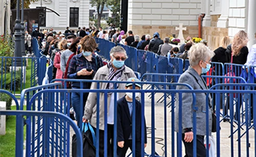 Pelerinii au respectat ieri regulile impuse de pandemieFoto: Mediafax