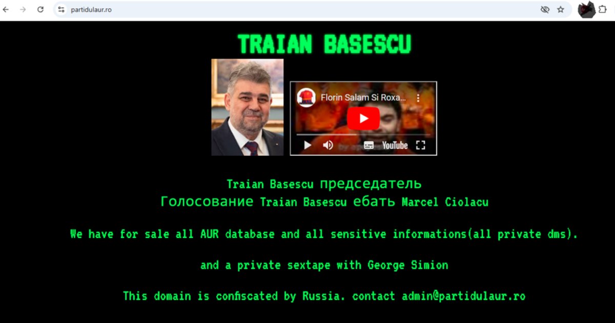 Atac cibernetic asupra site-ului AUR: Mesaje scandaloase și amenințări