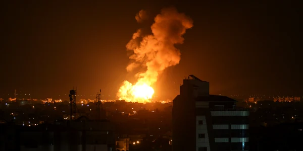 Schimb de focuri intre Israel și Fâșia Gaza FOTO Profimedia jpg