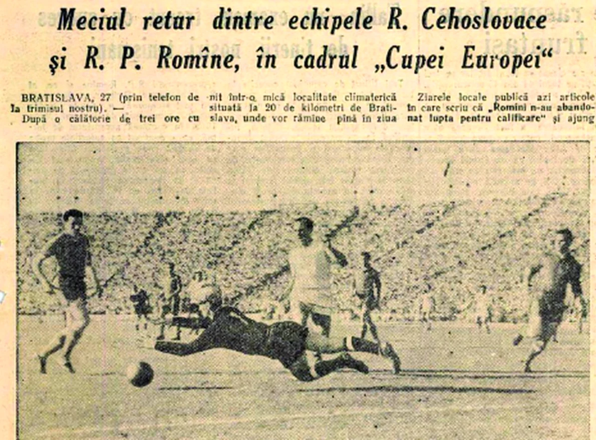 O avancronică a meciului Cehoslovacia – România din 29 mai 1960, publicată în „Sportul popular”