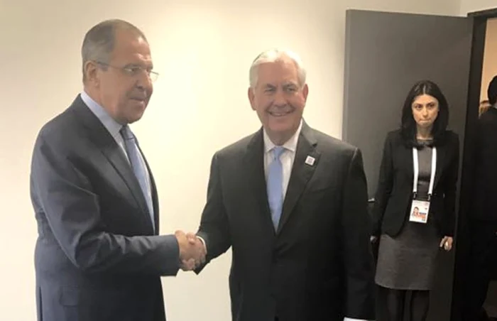 Tillerson şi Lavrov, la prima întrevedere FOTO Facebook/Maria Zaharova