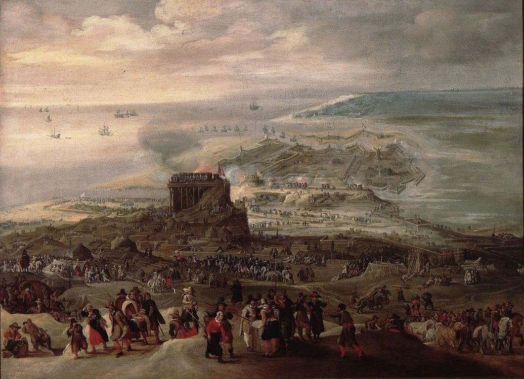 Asediul orașului Ostend. Pictură de Peter Snayers (© Museum Prinsenhof Delft / Wikimedia Commons) 