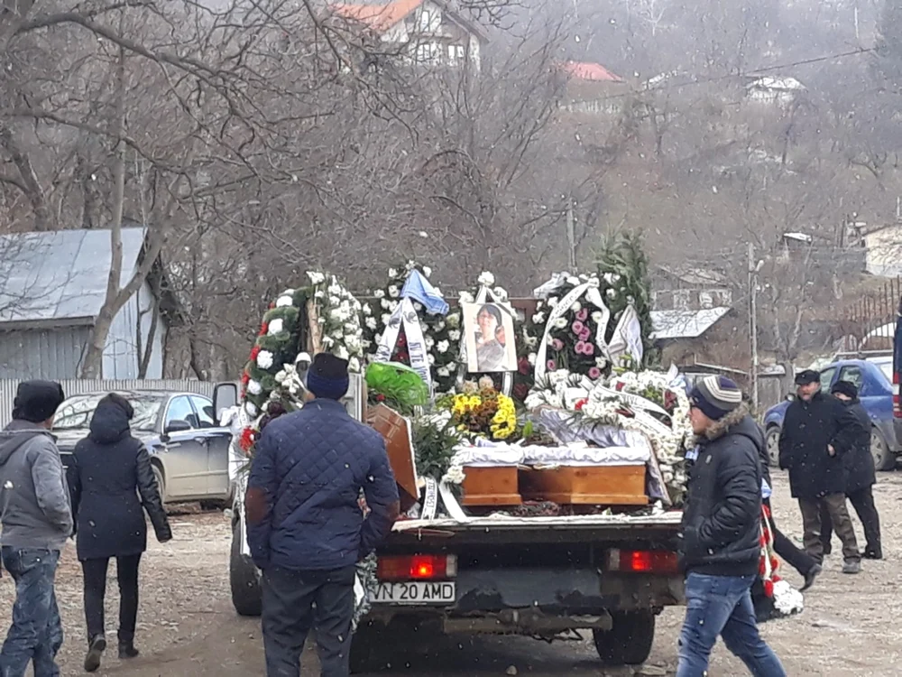Înmpormântarea a avut loc la Chiojdeni