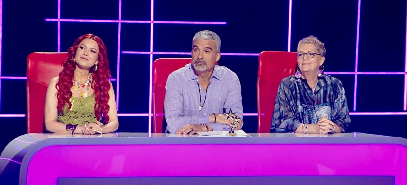 Elena Gheorghe, Aurelian Temișan și Crina Mardare, în juriu la Vedeta familiei foto: TVR