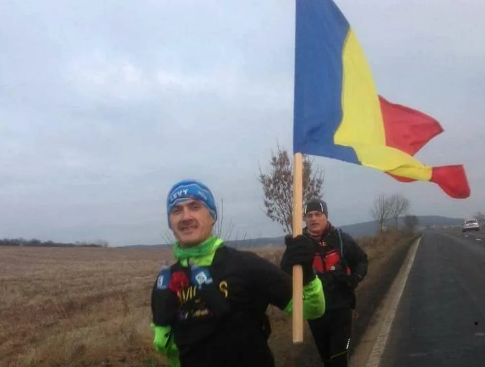 Levi a alergat în 2016 cu un tricolor în mână