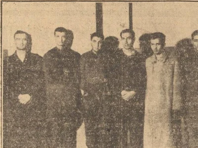 Fotografie cu banda lui Argintaru, arestată la sfârșitul lunii decembrie 1944, publicată de ziarul ,,Universul”, din 29 decembrie 1944