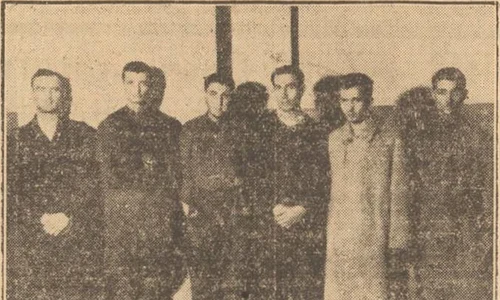 Fotografie cu banda lui Argintaru, arestată la sfârșitul lunii decembrie 1944, publicată de ziarul ,,Universul”, din 29 decembrie 1944
