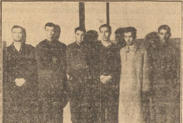 Fotografie cu banda lui Argintaru, arestată la sfârșitul lunii decembrie 1944, publicată de ziarul ,,Universul”, din 29 decembrie 1944