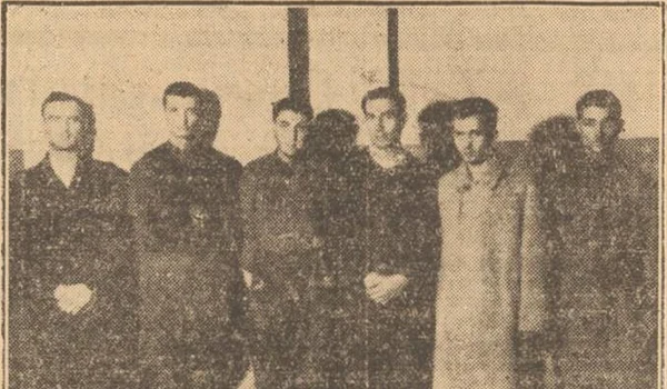 Fotografie cu banda lui Argintaru, arestată la sfârșitul lunii decembrie 1944, publicată de ziarul ,,Universul”, din 29 decembrie 1944