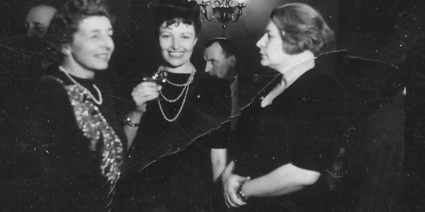 Lena Constante Elena Patrascanu Ana Pauker in background Lucretiu Patrascanu jpg