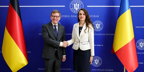 Ministrul Oana Țoiu cu omologul german, Johann Wadephu FOTO FB MAE jpg