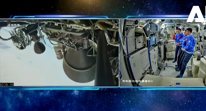 Vehiculul le va permite astronauților chinezi întoarcerea acasă. FOTO captura YouTube APT