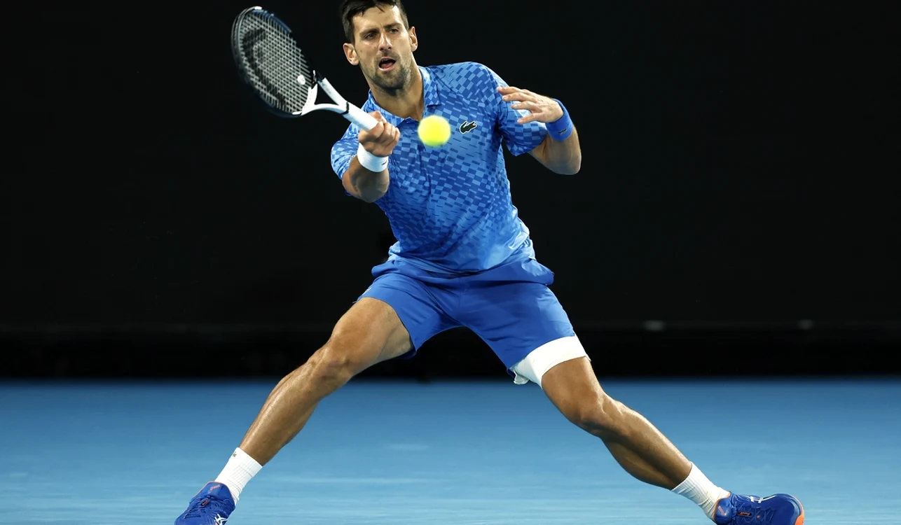 Novak Djoković defilează la Australian Open (FOTO: Getty Images)