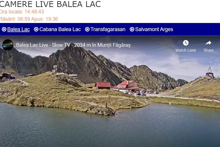 14 septembrie, ora 14.48, Bâlea Lac FOTO Captură video roxy-world.ro
