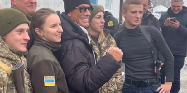 Jean Claude Van Damme a ajuns în Ucraina foto: captură video