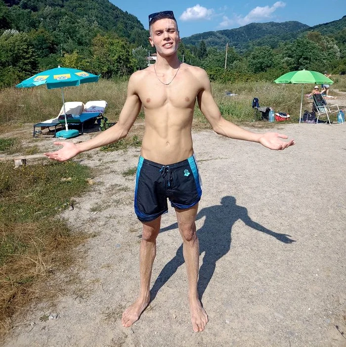 David Popovici, terapie la Băile Telega. Foto Facebook
