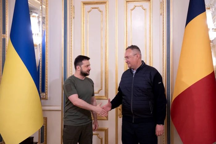 Volodimir Zelenski şi Nicolae Ciucă FOTO Profimedia