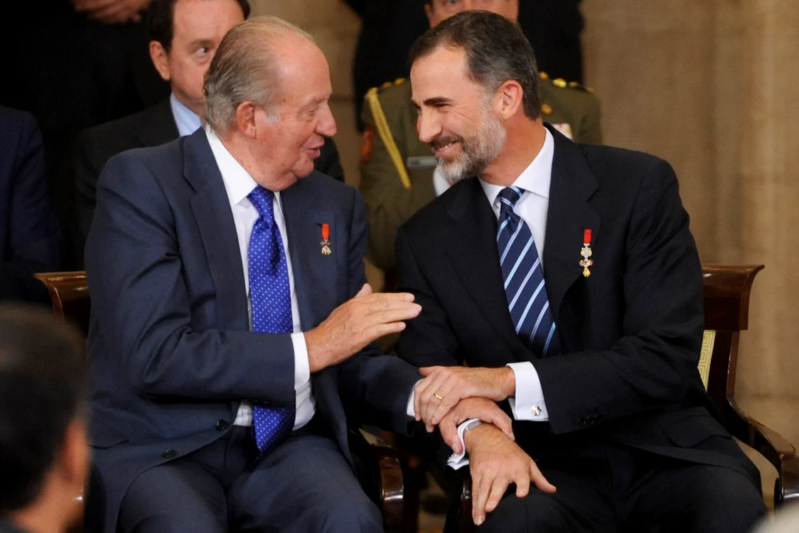 Tată și fiu au o relație complicată din cauza trecutului scandalos al lui Juan Carlos. Getty Images