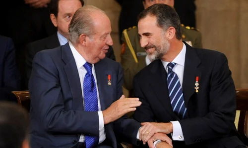 Regele Juan Carlos si fiul sau, Regele Felipe al Spaniei GettyImages 478253618 jpg