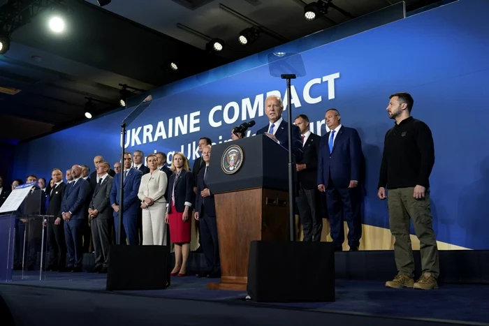 32 de țări au semnat acordul de securitate Compact cu Ucraina FOTO EPA-EFE