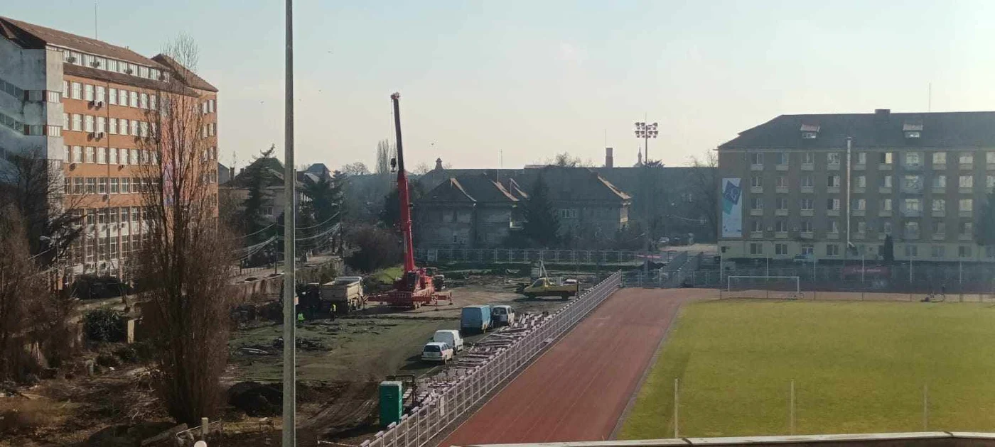 Au început lucrările pe stadionul "Știința" din Timișoara FOTO Ștefan Both