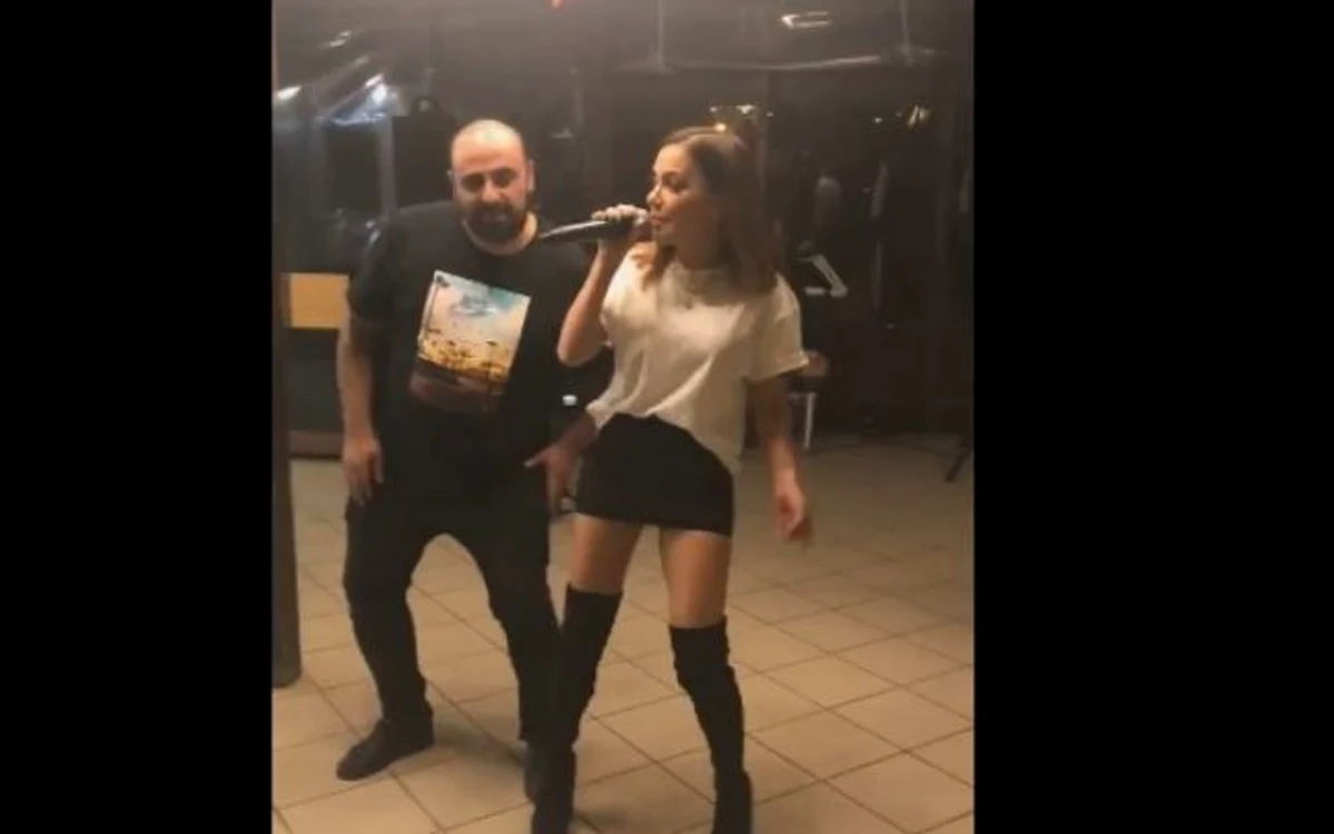Andreea Antonescu şi Gabriel Toader la petrecerea din Mamaia