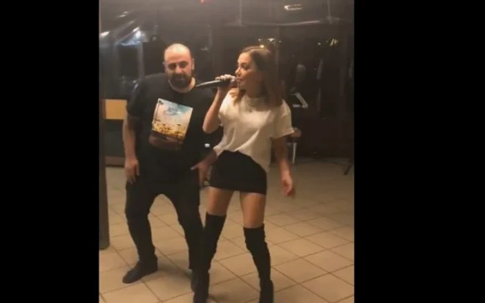 Andreea Antonescu şi Gabriel Toader la petrecerea din Mamaia