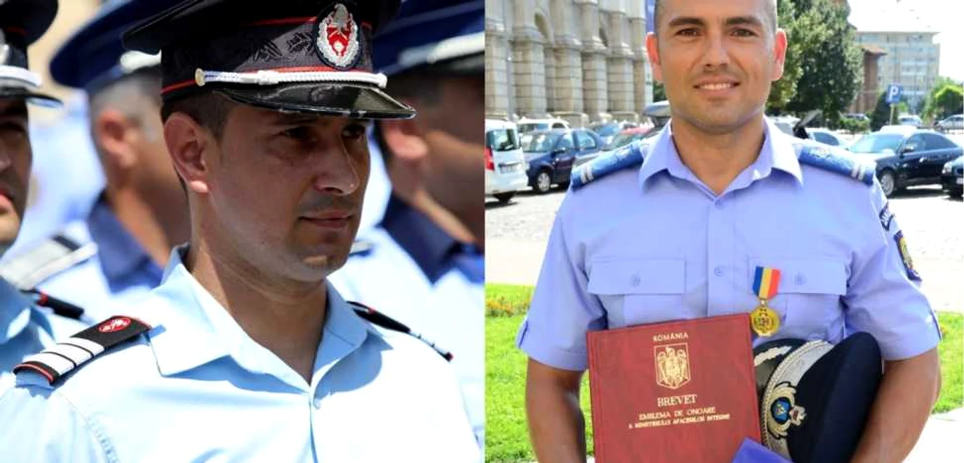 Eroii de la Băbeni: plt. maj Cristian Cîrciumaru - paramedic, lt. Florin Dăscălescu - comandant detaşament jandarmi, recompensaţi de MAI, în numele tuturor colegilor