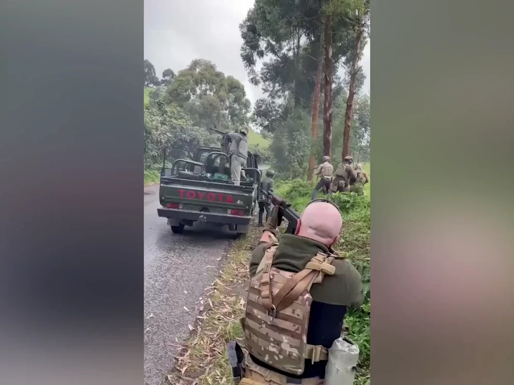 Românii lui Potra, luptând în Congo/FOTO: Captură video
