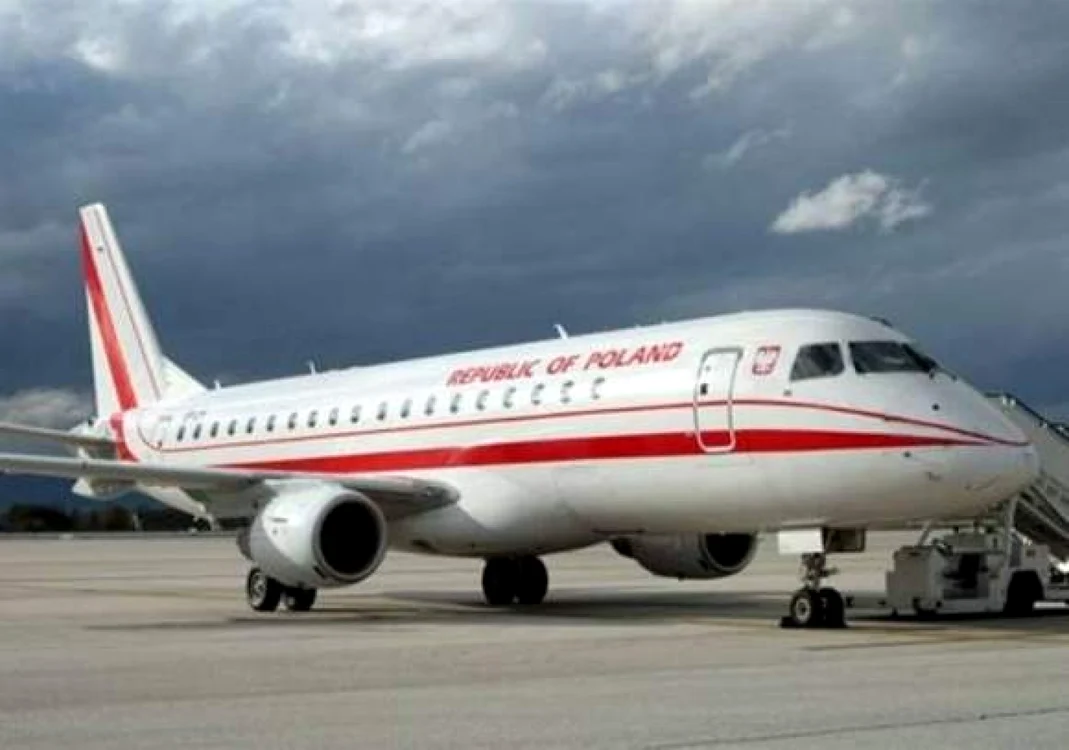 Avionul guvernamental polonez FOTO PAP