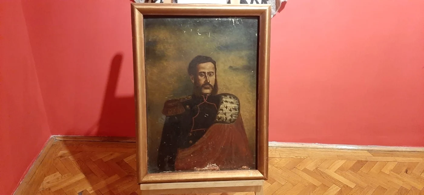 Portret al domnitorului Alexandru Ioan Cuza atribuit lui Mişu Popp FOTO Ioan Buciumar