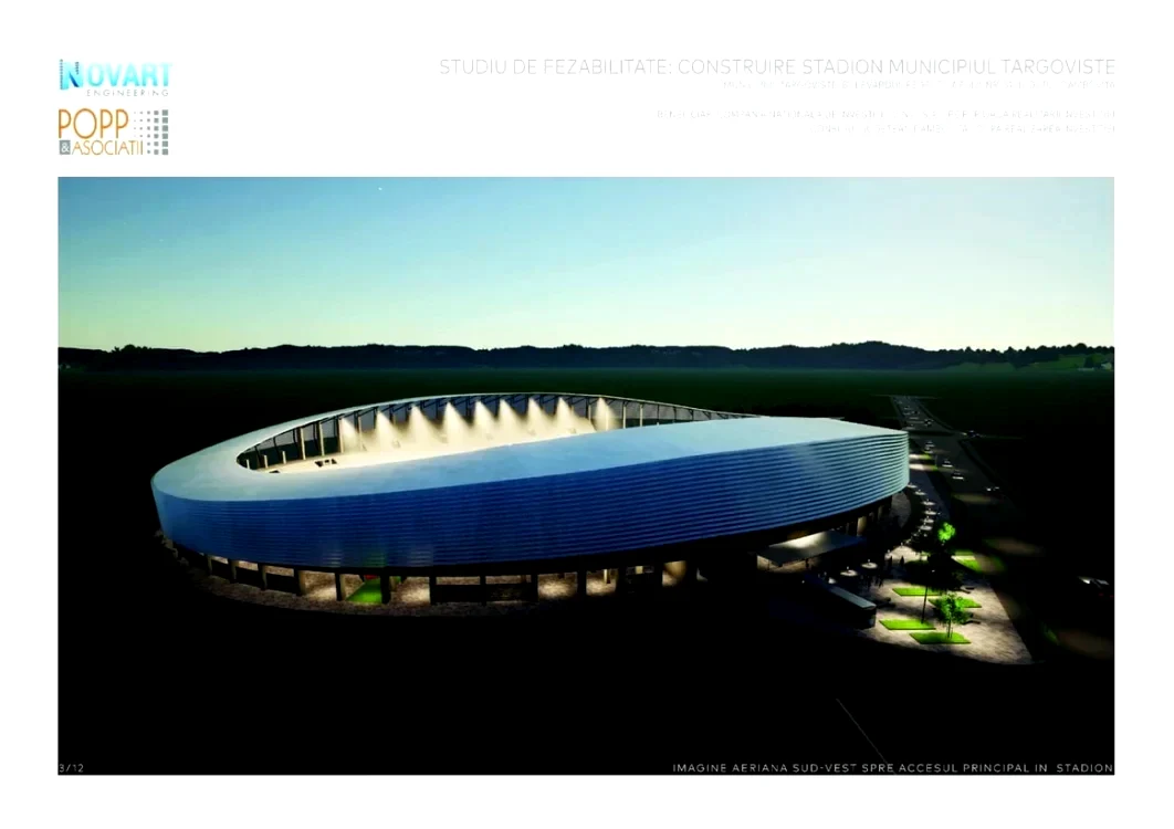 Machetă Dâmbovița Arena. FOTO CJ Dâmbovița