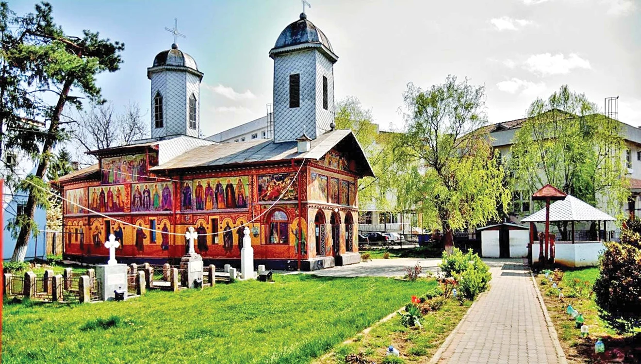 Biserica “Izvorul Tămăduirii” din Târgovişte, unde bărbatul se adăpostea într-o cameră pusă la dispoziţie de preoţi