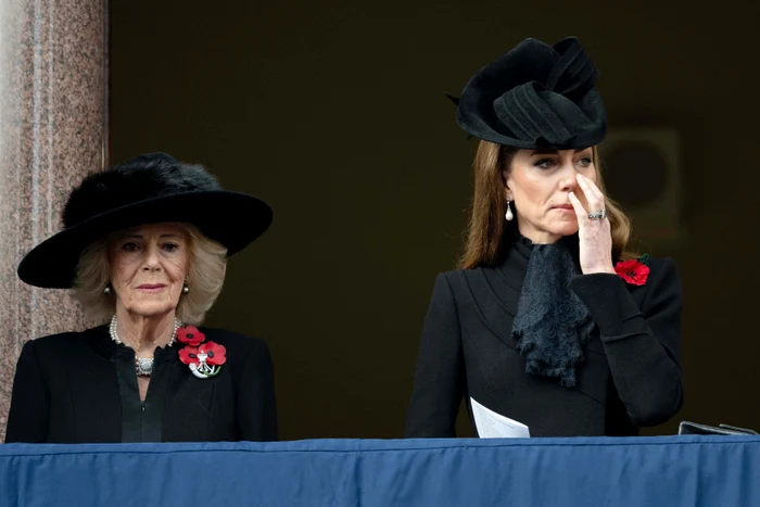 Kate și Camilla de Ziua Comemorării, 2025, cu maci la rever, Profimedia (2) jpg