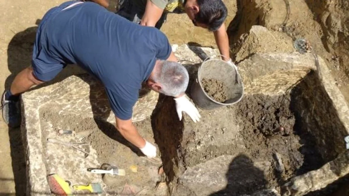 Descoperire arheologică în zona sacră de la Porolissum jpeg