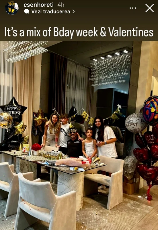 Melissa Borcea, alături de Alina Vidican la ziua milionarului Claude Senhoreti sursa Instagram 