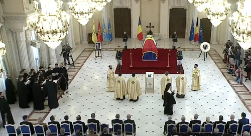 Funeraliile de stat ale lui Ion Iliescu la Palatul Cotroceni. FOTO: captură de ecran