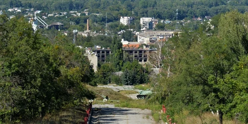 Imagine din orașul Izium - Război în Ucraina FOTO Profimedia 