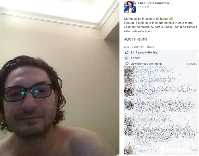 Florin Dumitrescu s-a însurat ieri