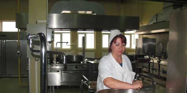 În bucătăria spitalului s-au pregătit toate bucatele
